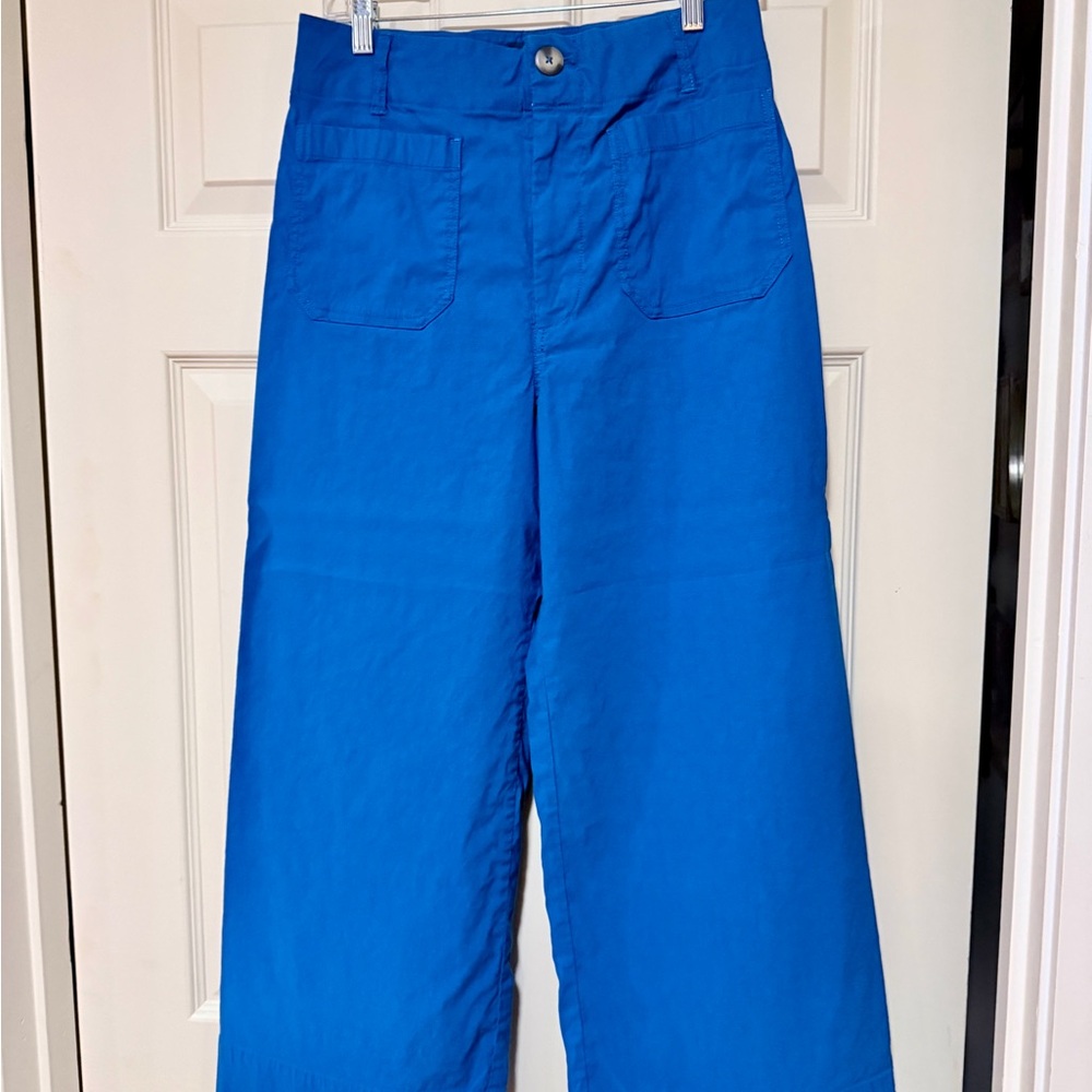 Maeve Blue Cropped Pants